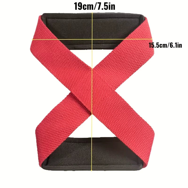 Figure 8 Lifting Straps, Weight Lifting Wrist Straps for Deadlift, Powerlifting, Strongman, & Cross Training Strong Wrist Straps