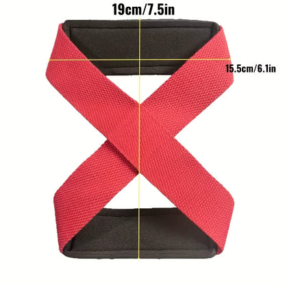 Figure 8 Lifting Straps, Weight Lifting Wrist Straps for Deadlift, Powerlifting, Strongman, & Cross Training Strong Wrist Straps